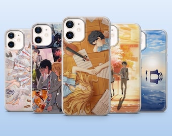 Your lie in april Phone Case Kaori Kosei for iPhone 17Pro, 16, 15, 14, 13, 12, Samsung S25, S24, S23Fe, S22, A16, A26, A56, Pixel 10, 9Pro
