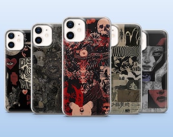 Grunge Phone Case Maximalist Gothic Cover for iPhone 18Pro, 17, 16, 15, 14, 13, Samsung S26, S25, S24, S23, A16, A26, A56, Pixel 11, 10