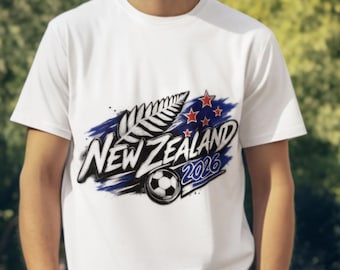 Camiseta de Nueva Zelanda 2026, Camiseta del Mundial de Nueva Zelanda 2026, Camiseta gráfica para aficionados al fútbol, Ropa urbana de Nueva Zelanda, Camiseta con estética futbolística