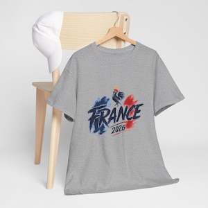 Camiseta gráfica del Mundial de Francia 2026, ropa para aficionados al fútbol francés, camiseta deportiva de estilo urbano. imagen 9