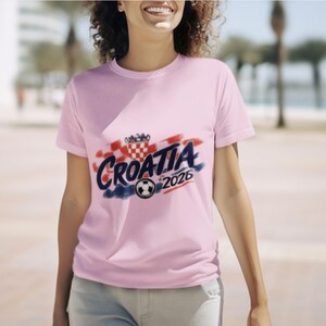 Croatia 2026 Shirt, Croatia World Cup 2026 Tee, Football Graphic Shirt, Croatian Streetwear Tee, Soccer Aesthetic Apparel image 5