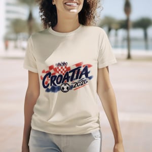 Croatia 2026 Shirt, Croatia World Cup 2026 Tee, Football Graphic Shirt, Croatian Streetwear Tee, Soccer Aesthetic Apparel image 2