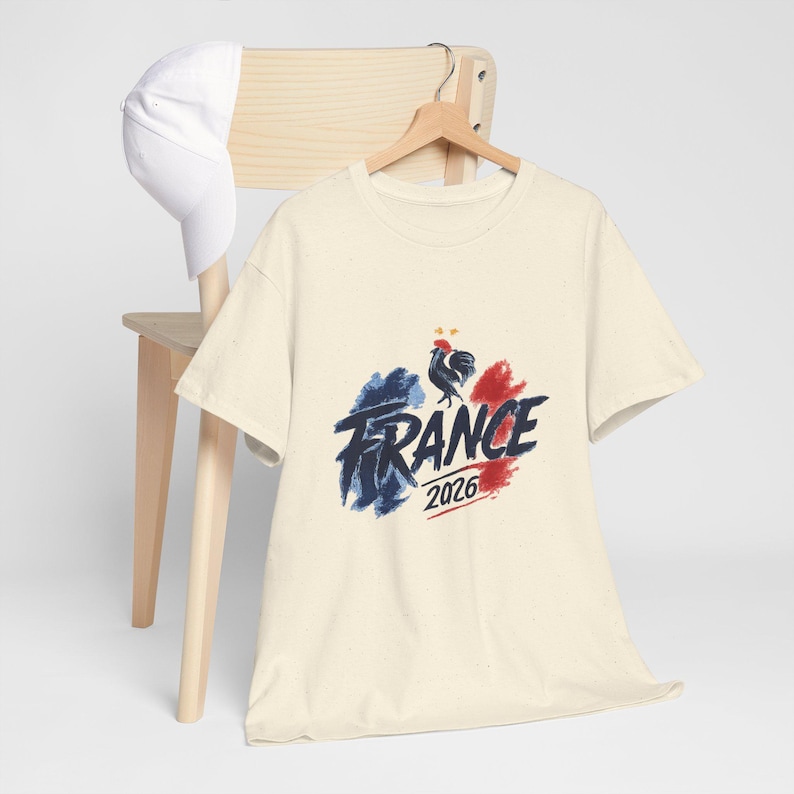 Camiseta gráfica del Mundial de Francia 2026, ropa para aficionados al fútbol francés, camiseta deportiva de estilo urbano. imagen 12