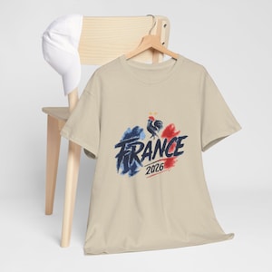 Camiseta gráfica del Mundial de Francia 2026, ropa para aficionados al fútbol francés, camiseta deportiva de estilo urbano. imagen 8