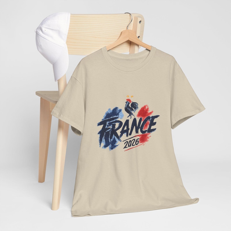 Camiseta gráfica del Mundial de Francia 2026, ropa para aficionados al fútbol francés, camiseta deportiva de estilo urbano. imagen 8