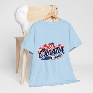 Croatia 2026 Shirt, Croatia World Cup 2026 Tee, Football Graphic Shirt, Croatian Streetwear Tee, Soccer Aesthetic Apparel image 10