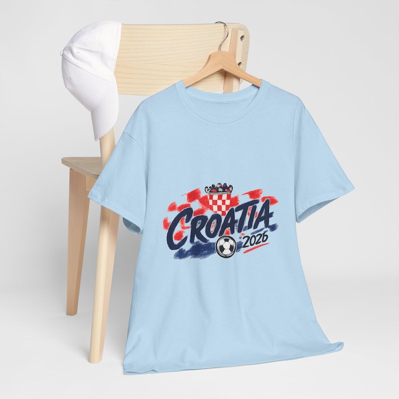 Croatia 2026 Shirt, Croatia World Cup 2026 Tee, Football Graphic Shirt, Croatian Streetwear Tee, Soccer Aesthetic Apparel image 10