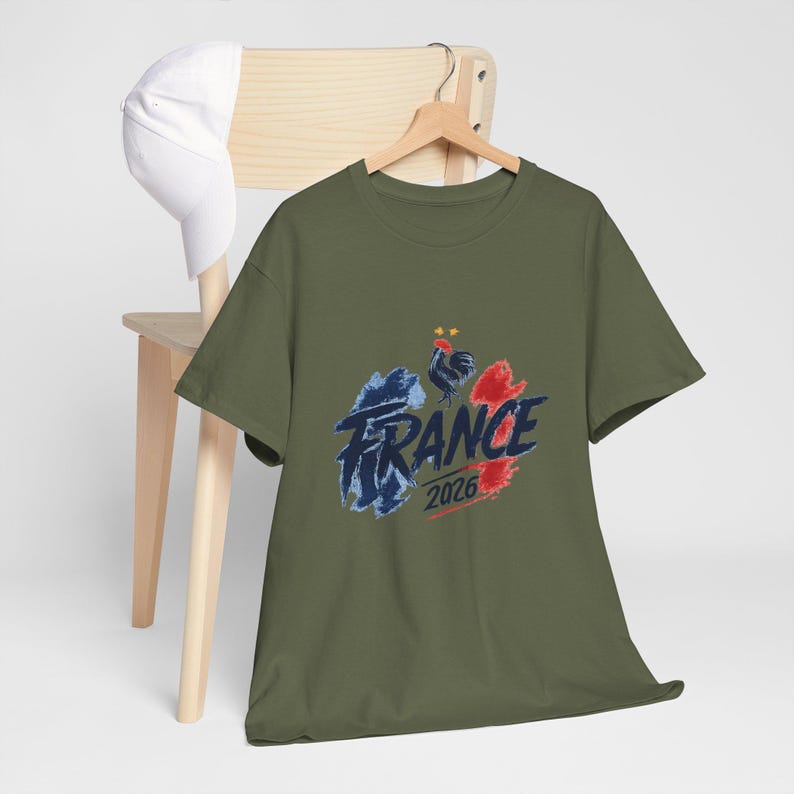 Camiseta gráfica del Mundial de Francia 2026, ropa para aficionados al fútbol francés, camiseta deportiva de estilo urbano. imagen 13