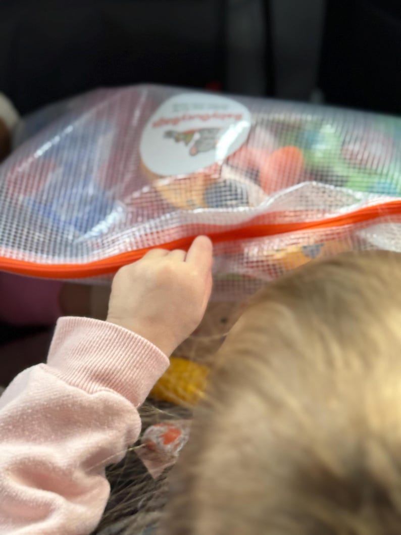 Toddler Busy Bag | Travel Activity Bag for Kids | Quiet Time Toy | Big Brother Big Sister Gift | Screen Free Toddler Activities image 7