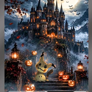 Mimikyu Halloween Full Art Trading Cards/ Pokémon Proxy Cards