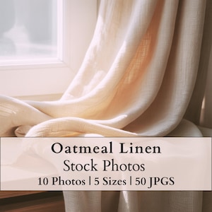 Fotografías de lino color avena con textura de tela neutra para fotografía de fondo de marca o fondo minimalista (descarga digital de 50 JPG).