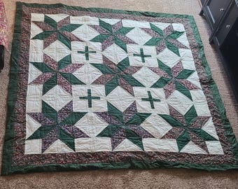 Paisley Star Queen size quilt
