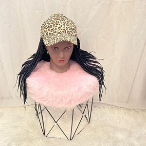 Sombrero de pelo trenzado