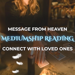 Lectura psíquica mediúmnica, conexión con seres queridos fallecidos, mensajes espirituales, cierre