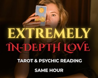 Lectura de Tarot del Amor en Profundidad en la Misma Hora / Sentimientos Ocultos, Sin Contacto, Alma Gemela y Lectura Psíquica de Relaciones