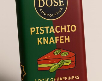 Chocolate de Dubái con pistacho y knafeh de Dose