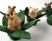 Small mouse ornament waldorf toy nature table