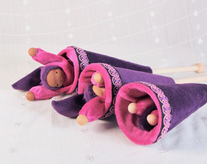 Cone Puppet // Popup Puppet // Handmade Puppet // Peekaboo Etsy