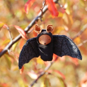 Bat ornament // waldorf nature table // fruit bat // waldorf toy // hanging bat // flying fox image 9