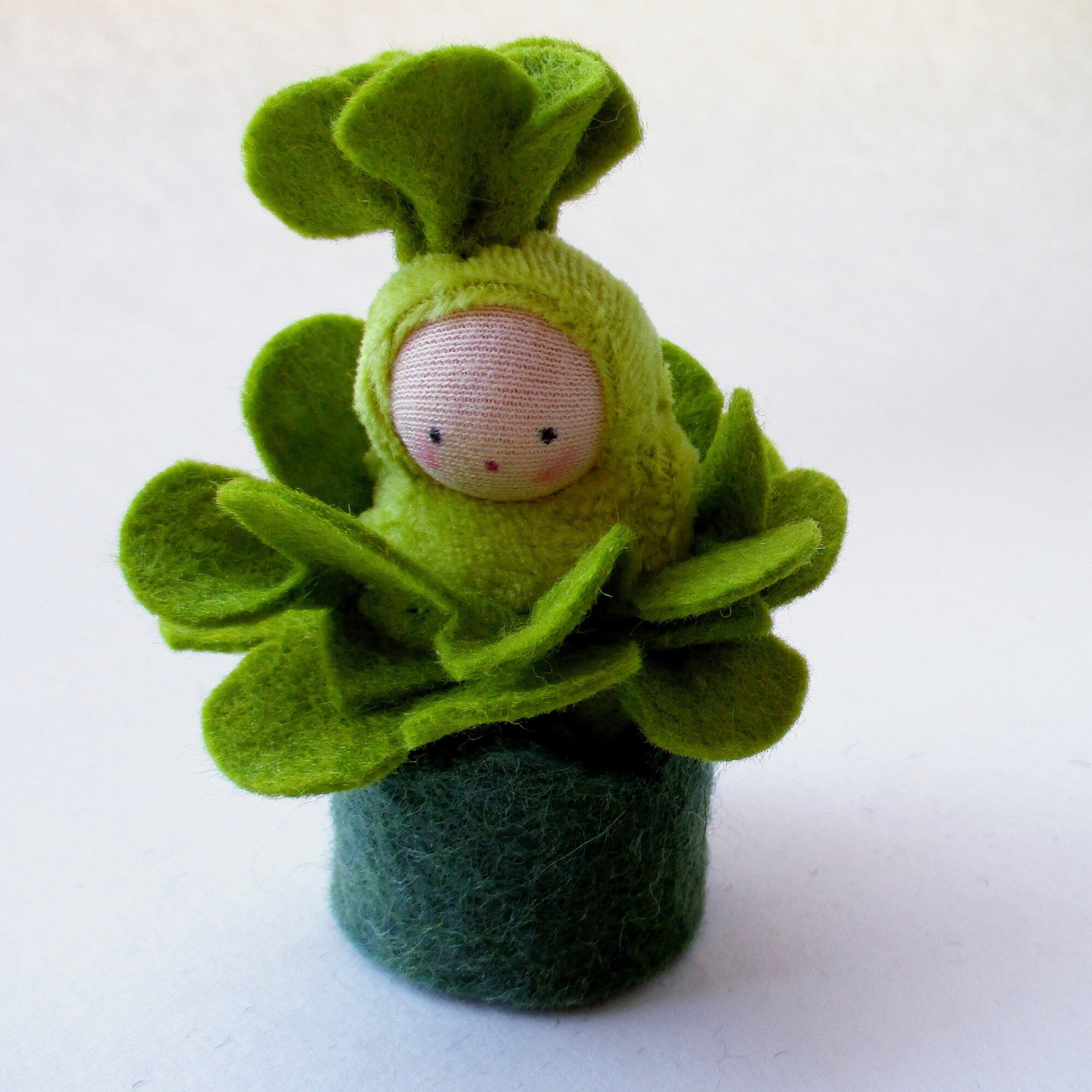 Lettuce Baby Doll // Waldorf Toy // Sprout Doll // Nature Table ...