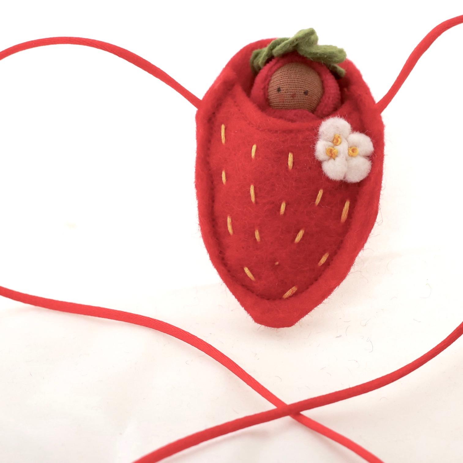 Red Strawberry Baby Necklace - Etsy