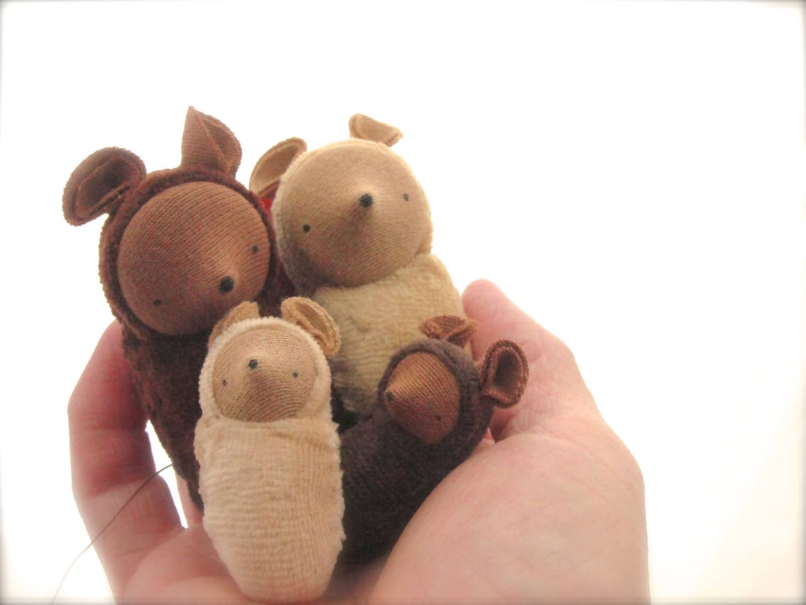 Mouse doll // mouse waldorf toy // miniature mouse // mice // Etsy
