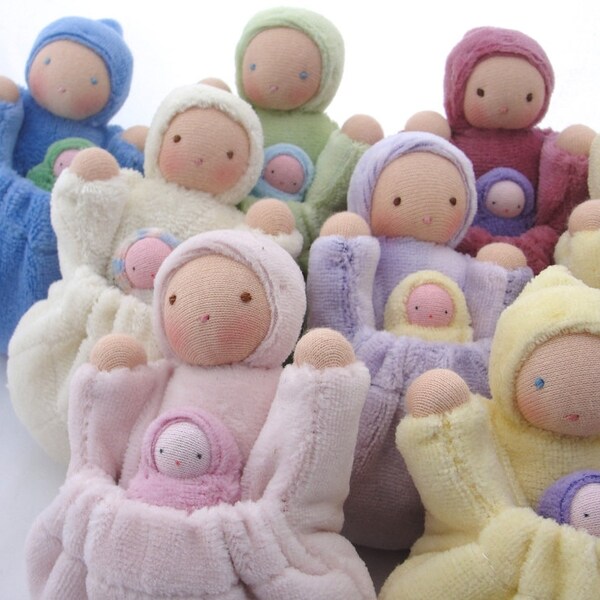 Wholesale waldorf dolls 12 natural fiber dolls waldorf toy