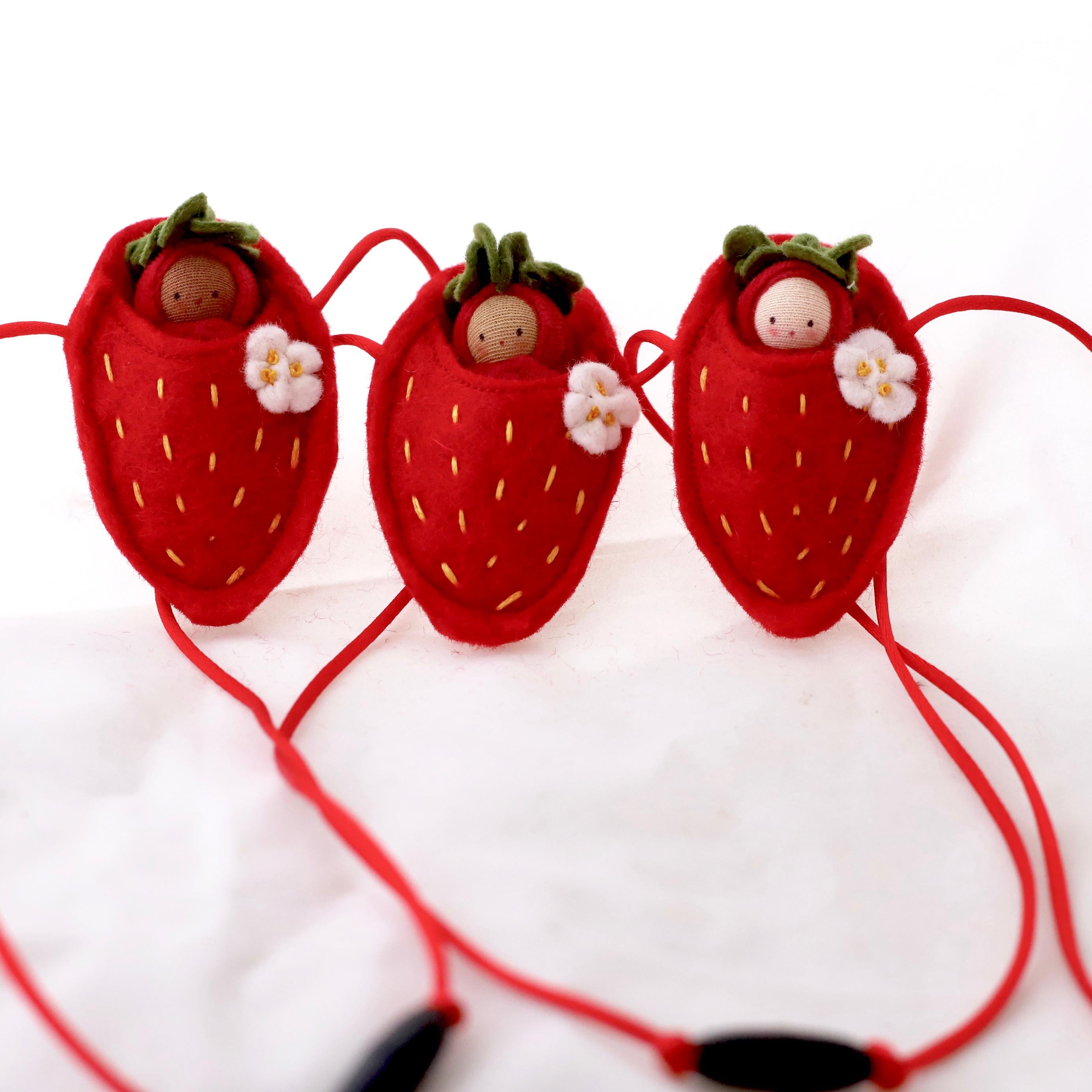 Red Strawberry Baby Necklace - Etsy