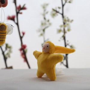 Small Star Doll // waldorf doll // soft doll // pocket doll // waldorf toy // cloth doll // multicultural doll // textile doll // small doll image 13