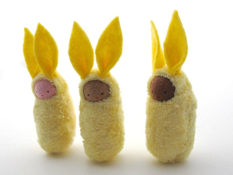 Easter bunny waldorf decor rabbit bunnies easter basket favor image 4