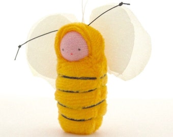 Bumblebee ornament little bee baby waldorf nature table BB1