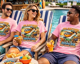 Funny Pelican Shirt, Beach Graphic Tee, Coastal Vacation Vibes