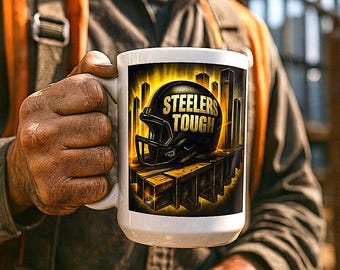 Steelers Tough Mug • Steelworker Gift •Heritage Coffee Cup • 15oz or 11oz