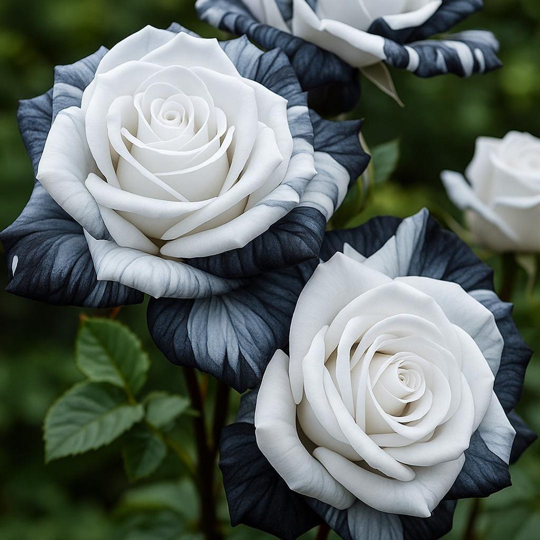 25 Dark Black Rose Seeds – Rare Exotic Rose Flowers – Deep Maroon ...