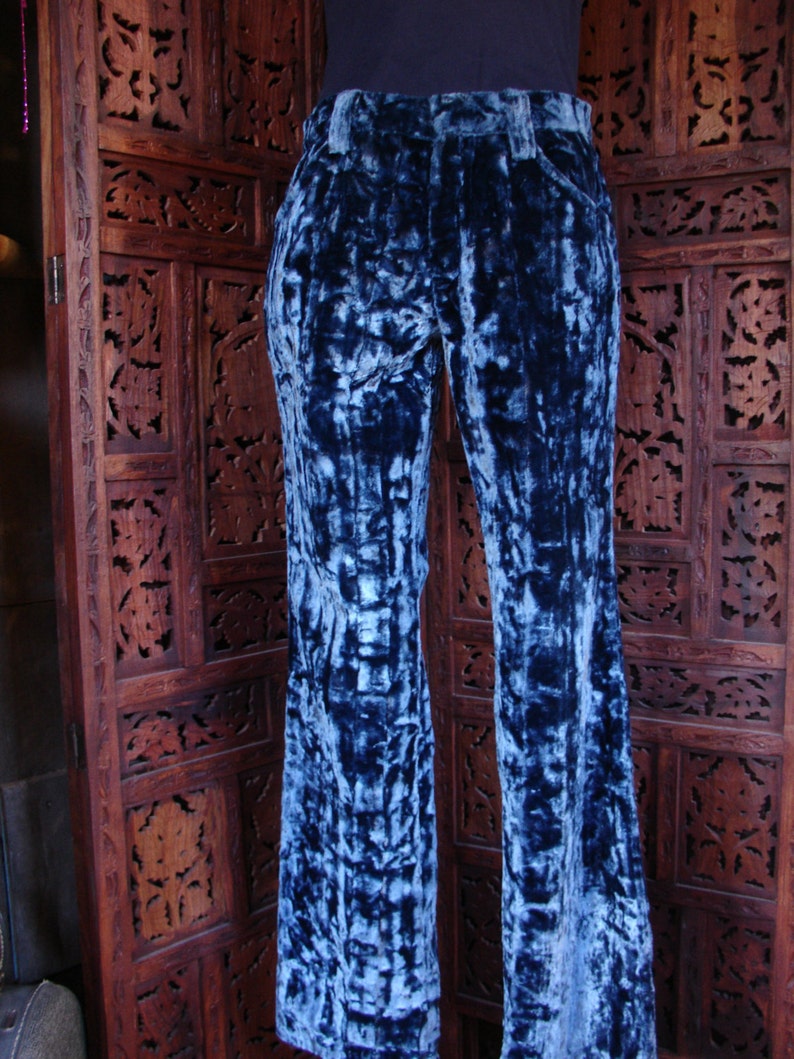 blue cigarette pants