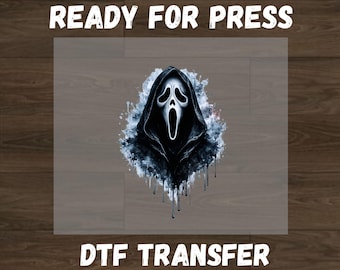 Horror Mask Dtf Transfer, Spooky Horror Face Heat Transfer, Ready to Press Dtf, Halloween Gothic Shirt Transfer, Halloween Ghost Dtf
