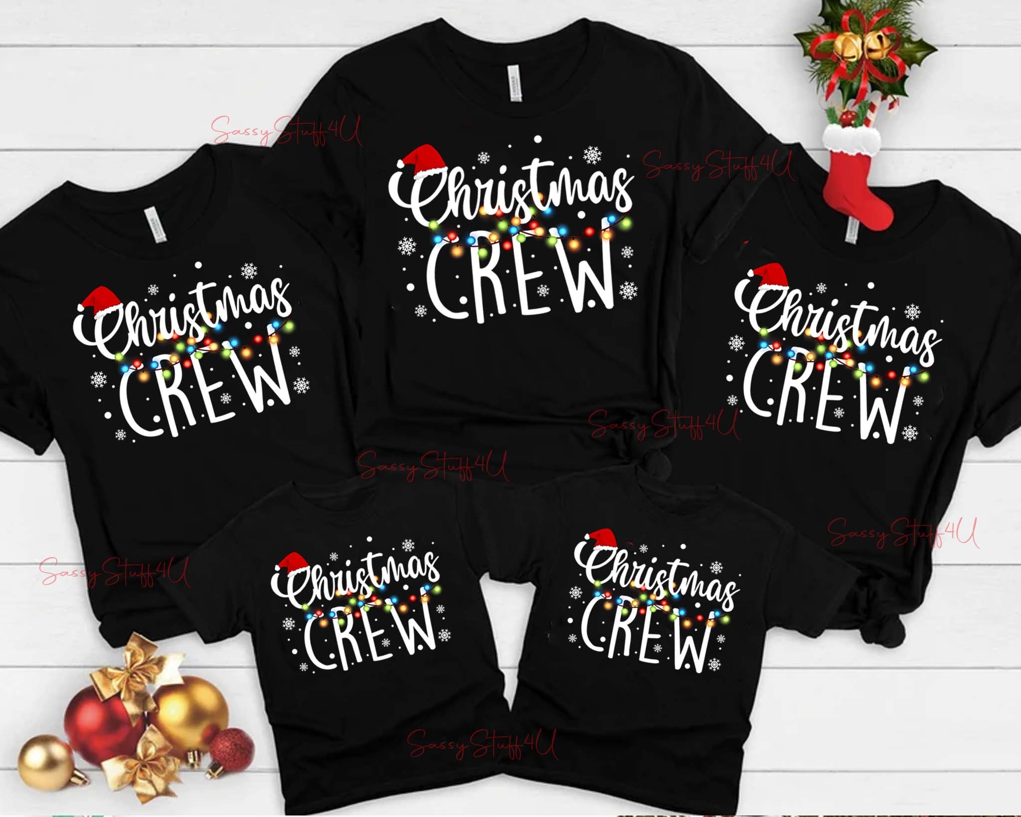 Discover Christmas Crew Celebration Family Shirt