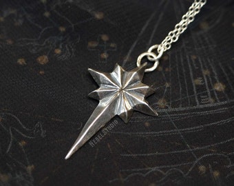 Star pendant "Ad Astra" silver big size