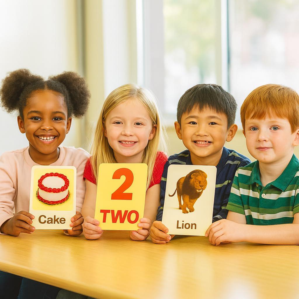 Child Learning Card Toddler Learning Flash Cards – Colors, Animals, Numbers, Objects - Etsy