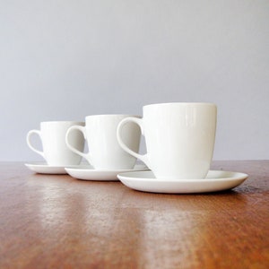 Single Mid Century White Teacup / Saucer Attributed to LaGardo Tackett Three (3) Available