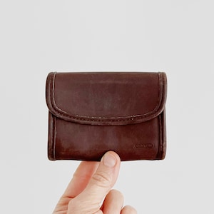 Vintage 90's Coach 7219 Multifunction Wallet Dark Brown