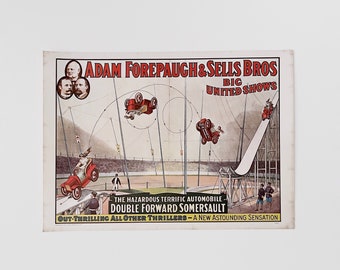 Original Vintage 1960 Adam Forepaugh & Sells Bros Big United Shows