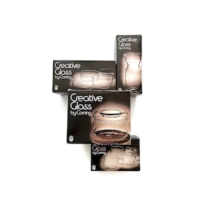 Your Choice of Vintage Creative Glass Corning Minimalist Dishware Cups Saucers Bowls Clear Heat Resistant Pyrex