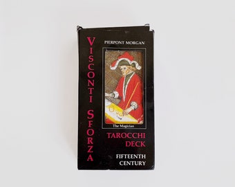 Vintage 1975 Complete Visconti Sforza Pierpont Morgan Tarocchi Tarot Deck Instruction Booklet US Games Systems Switzerland 2nd Edition 1984