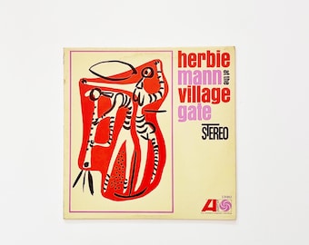 Vintage Herbie Mann At the Village Gate LP Vinyl Record Album Stereo Atlantic 1380