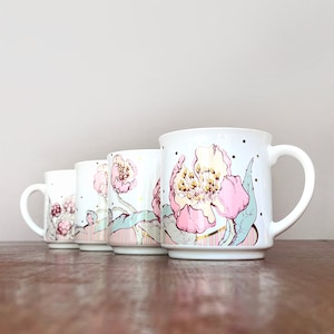 Single Vintage 80&#39;s Taylor Ng Floral Mug Made in Japan Four 4 Available