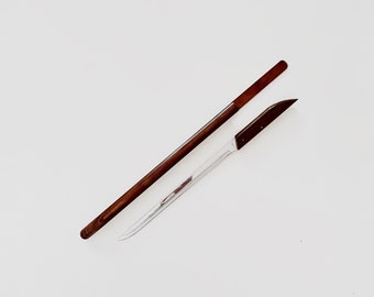 Vintage ShurEdge Gourmet Carver Robeson Cutlery Co NY Carving Knife Hardwood Handle and Sheath Sharpener American Made Cutlery Mid Century