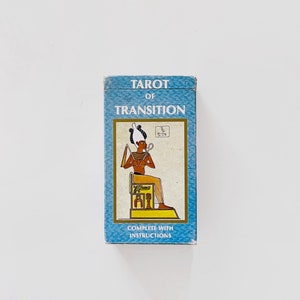 Vintage 1983 Tarot of Transition Complete Set of Cards with Instruction Booklet US Games Systems Inc Carta Mundi Belgium Egyptian Theme