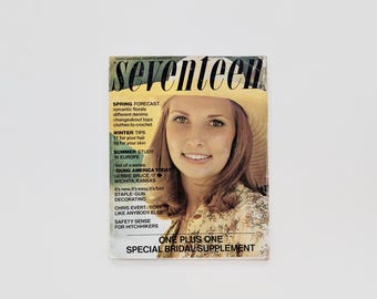Vintage Seventeen Magazine February 1974 70's Fashion / Bridal