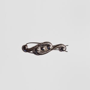 Mexico 2pc Sterling Silver Hair Barrette Holder Mexican Silver Hair Barrette - Etsy main image 2